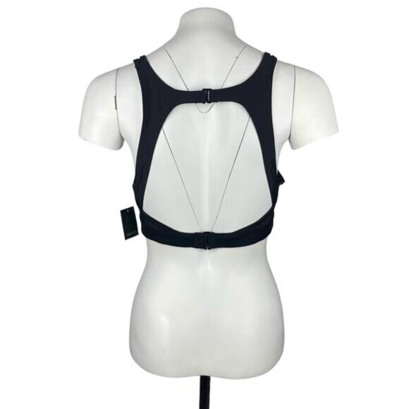 NWT ROOTS Women's Mesh Swim Top Sz 18 Black - Picture 2 of 4